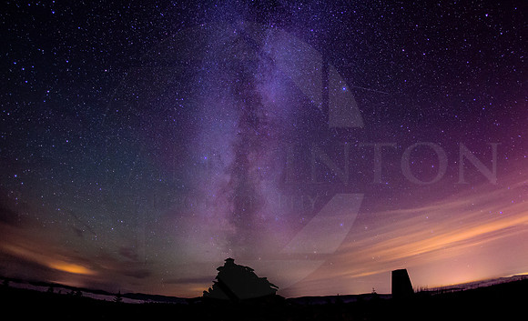 Milky Way above the Minch Moor Cairn