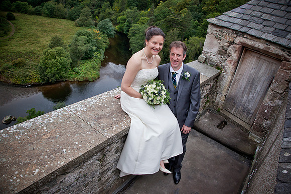 Jeremy and Laura's wedding at Neidpath Castle