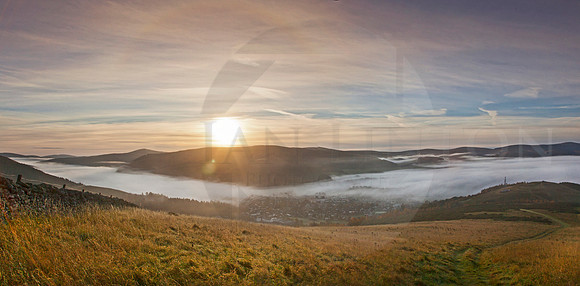 Early morning mist in the Tweed valley