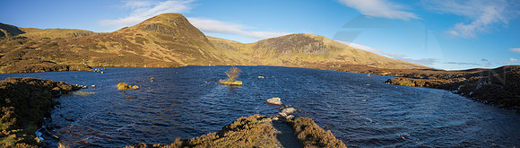 Loch Skeen which feeds the Grey Mares tail waterfall