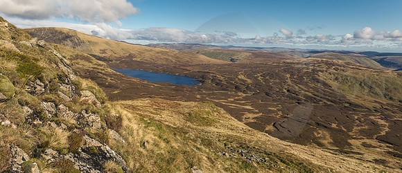 Loch Skeen which feeds the Grey Mares tail waterfall