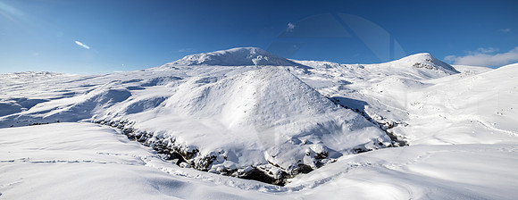 Tail burn with White Coomb and Mid Craig in the background